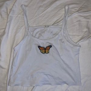 brandy melville butterfly tank